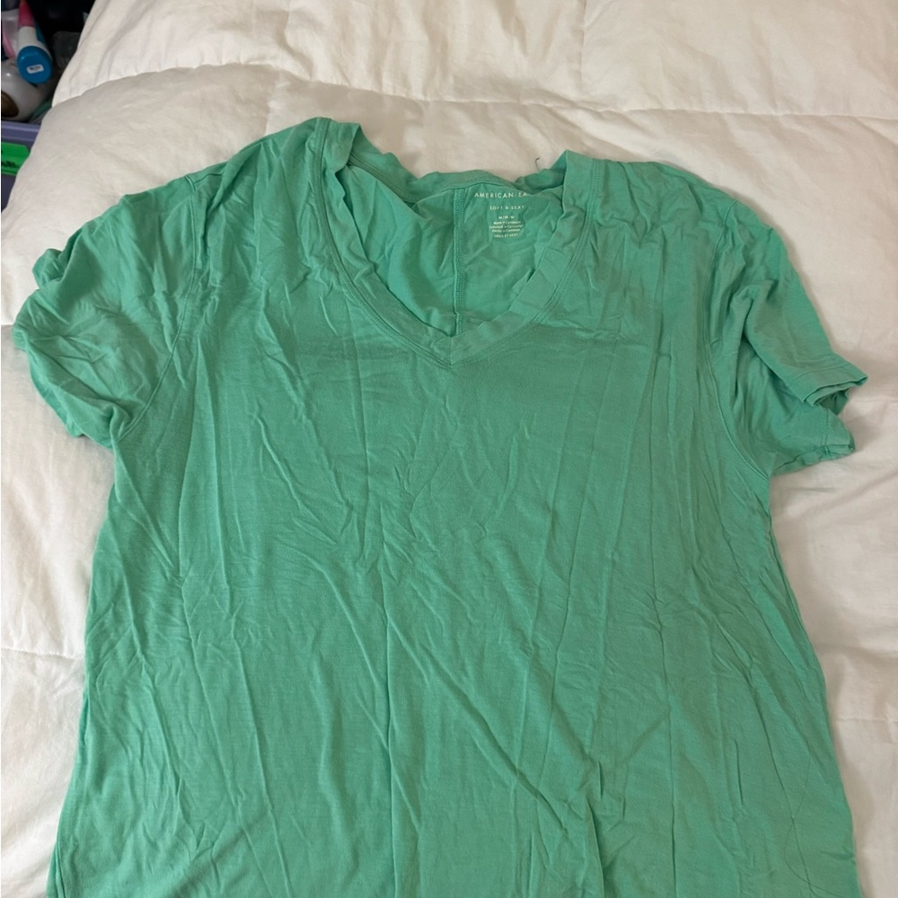 American Eagle Outfitters Soft & Sexy Green Top